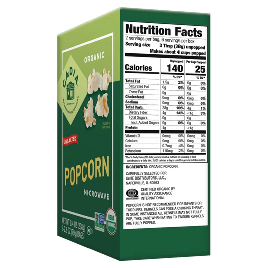 Org. Lightly Salted Micro. Popcorn